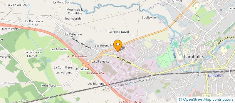 localisation de l'entreprise ASSERVA ENERGIES RENOUVELABLES à LAMBALLE-ARMOR