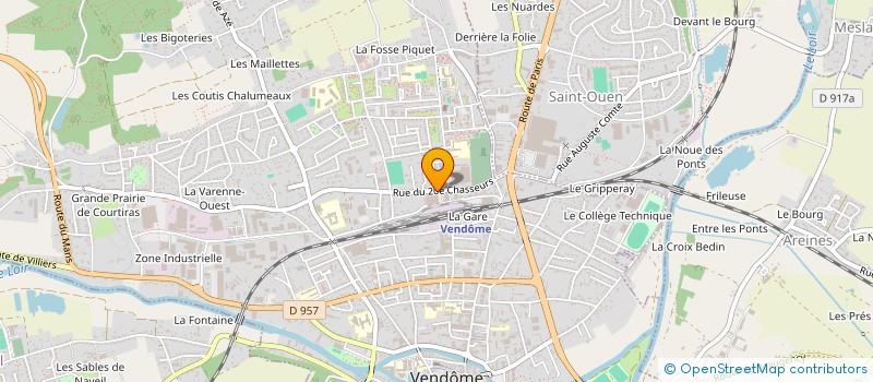 localisation de l'entreprise ASSERVISSEMENTS VENDOMOIS  VENDOME