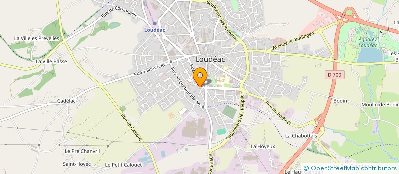 localisation de l'entreprise ASSET IMMO 1 à LOUDEAC
