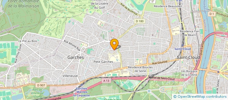 localisation de l'entreprise ASSET RH  GARCHES