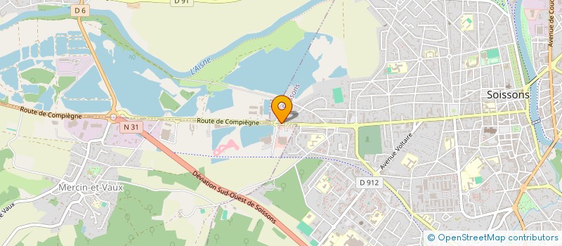 localisation de l'entreprise ASSETANCE à SOISSONS