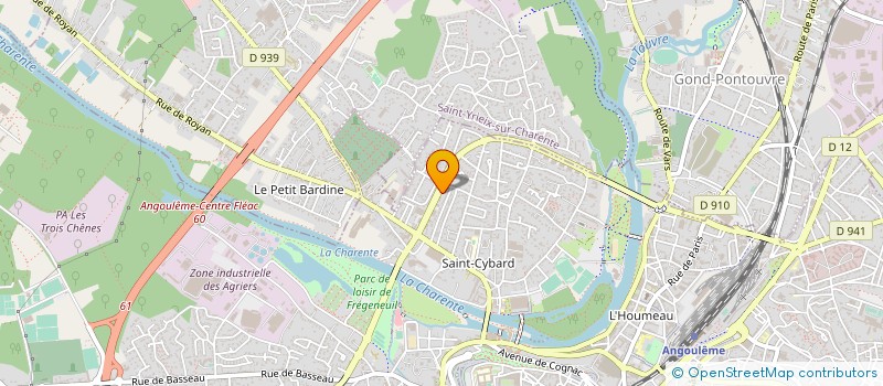 localisation de l'entreprise ASSFI à ANGOULEME