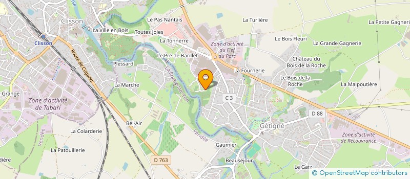 localisation de l'entreprise ASSHOLE  GETIGNE