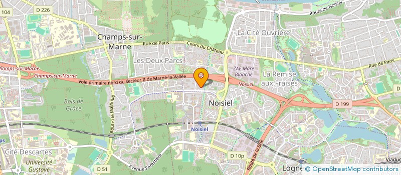 localisation de l'entreprise ASSI à NOISIEL