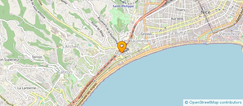 localisation de l'entreprise ASSI NICOISE POUR LA PREVENTION ET LA SECURITE DE LA CHASSE SOUS MARINE à NICE