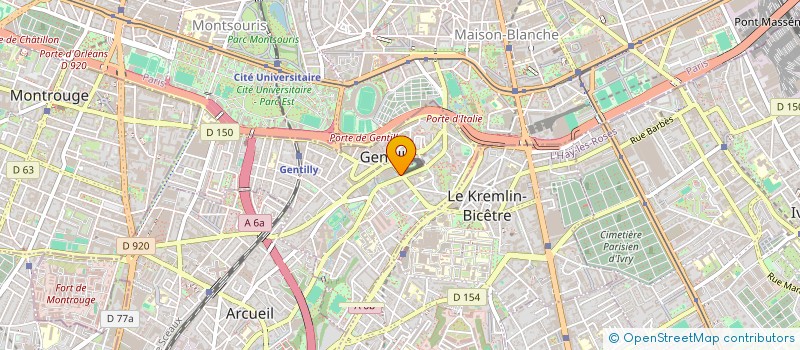 localisation de l'entreprise ASSIA  GENTILLY