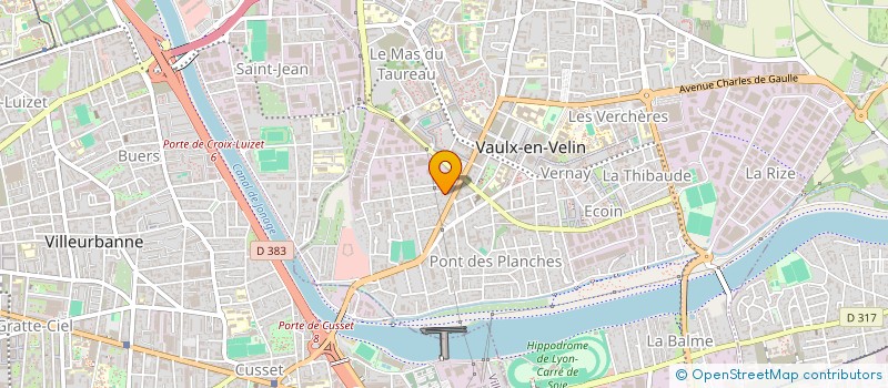 localisation de l'entreprise ASSICIATION CULTURELLE TAMOULE MONDIALE  VAULX-EN-VELIN