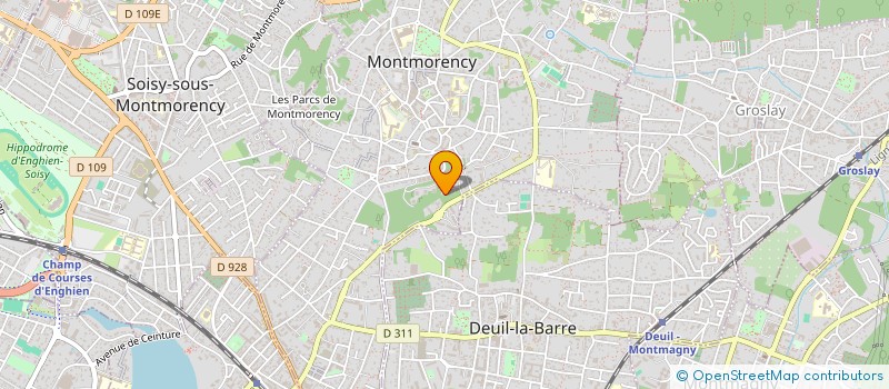 localisation de l'entreprise ASSICIATION LES ETOILES CONTRAIRES à MONTMORENCY