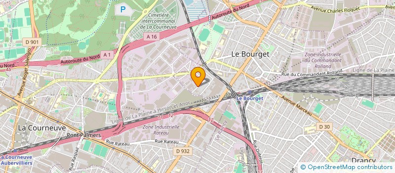 localisation de l'entreprise ASSID-DESIGN à LE BOURGET