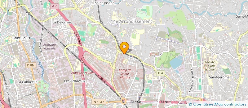 localisation de l'entreprise ASSIDEP ASS SYLVIE DUBOSC D'EOUZE & EPIS à MARSEILLE