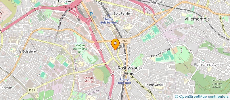 localisation de l'entreprise ASSIDRIYA à ROSNY-SOUS-BOIS
