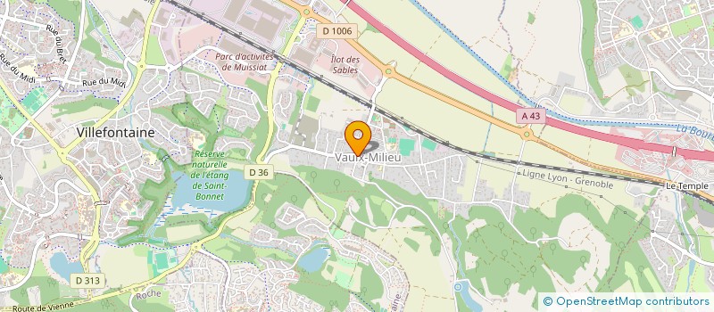 localisation de l'entreprise ASSIDU  VAULX-MILIEU