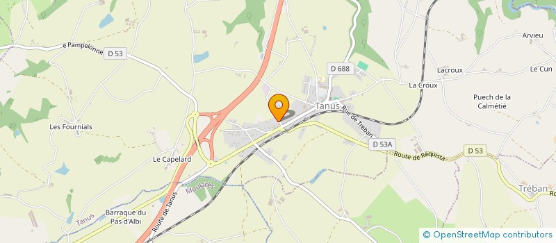 localisation de l'entreprise ASSIE ENERGIE  TANUS