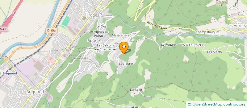 localisation de l'entreprise ASSIER BERNARD COMMUNICATION  FROGES