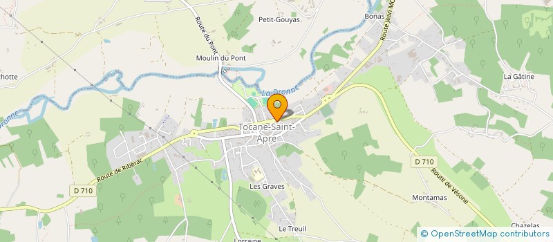 localisation de l'entreprise ASSIETTE PESEE à TOCANE-SAINT-APRE