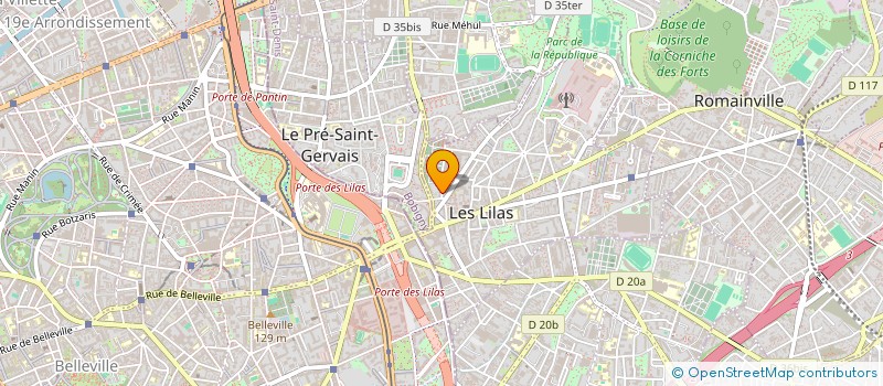 localisation de l'entreprise ASSIETTES SOLIDAIRES à LES LILAS