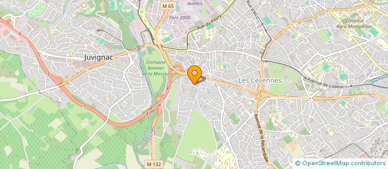 localisation de l'entreprise ASSIF HABITAT à MONTPELLIER