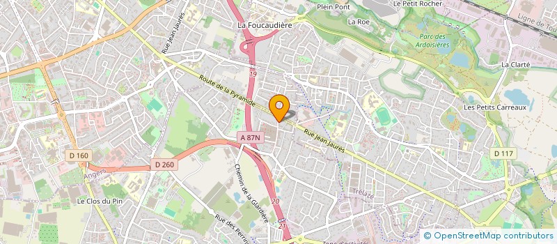 localisation de l'entreprise ASSIL VTC  LES PONTS-DE-CE