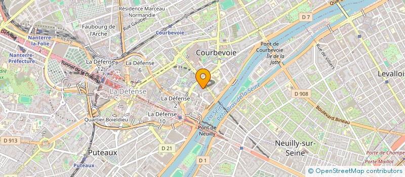 localisation de l'entreprise ASSILIUM à COURBEVOIE