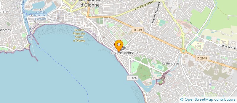 localisation de l'entreprise ASSIME à LES SABLES D'OLONNE