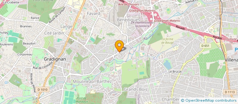 localisation de l'entreprise ASSIMEAU PHILIPPE  GRADIGNAN