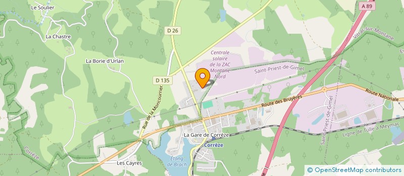 localisation de l'entreprise ASSIMON  CORREZE