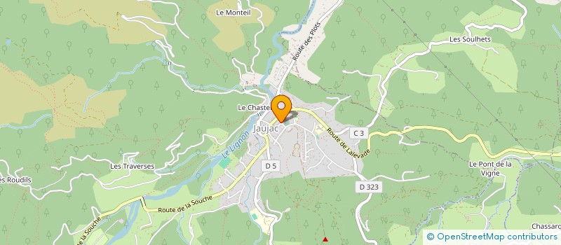 localisation de l'entreprise ASSINTERPAROISS SECTEUR THUEYTS  LALEVADE D'ARDECHE
