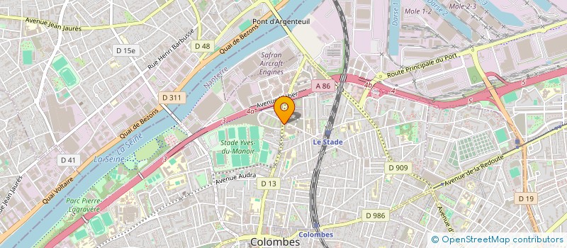 localisation de l'entreprise ASSIREM à COLOMBES