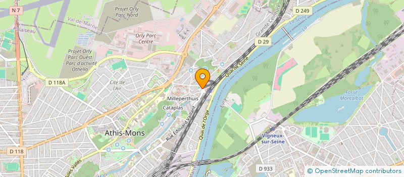 localisation de l'entreprise ASSIREM à ATHIS-MONS