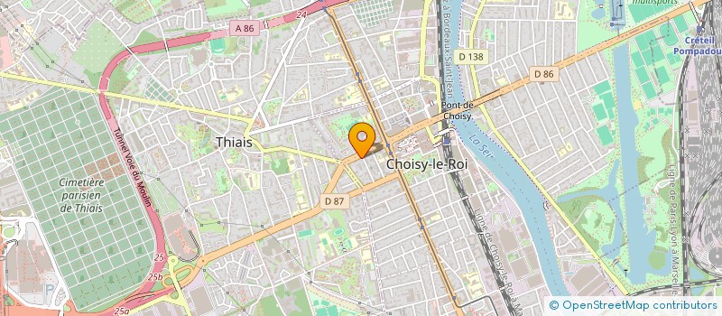 localisation de l'entreprise ASSIREM TRANSPORT à CHOISY-LE-ROI