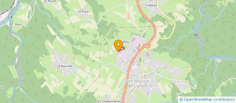 localisation de l'entreprise ASSIS MECA - JRI à SAINT-MAURICE-DE-LIGNON