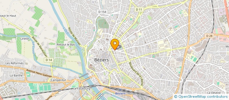 localisation de l'entreprise ASSIS-TELECOM.COM à BEZIERS