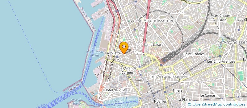 localisation de l'entreprise ASSIST 'AIR VOYAGES à MARSEILLE
