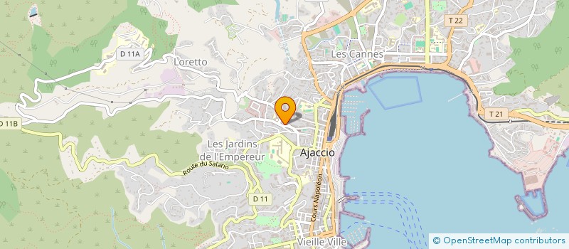 localisation de l'entreprise ASSIST BUREAUTIQUE SERVICE INFORMATIQUE à AJACCIO