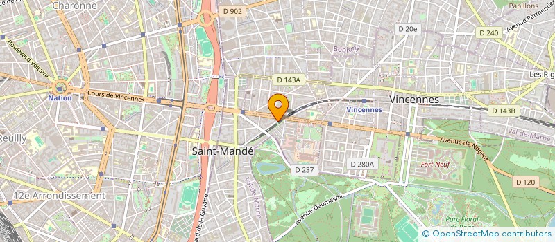localisation de l'entreprise ASSIST CONSEIL RESEAU SYSTEME INFORMAT à SAINT-MANDE