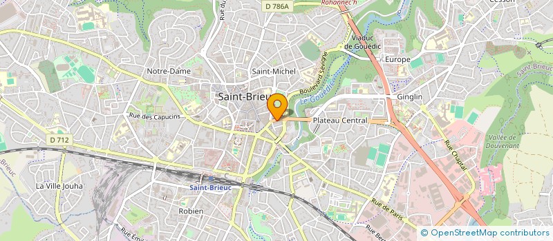 localisation de l'entreprise ASSIST COORDINAT & ORGANIS DE L'INFO à SAINT-BRIEUC