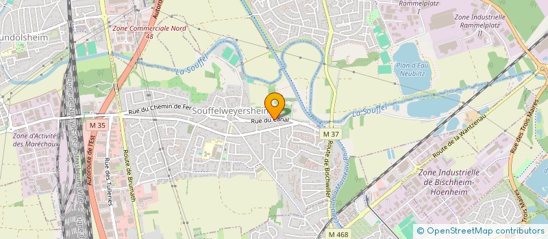 localisation de l'entreprise ASSIST HABITAT  SOUFFELWEYERSHEIM