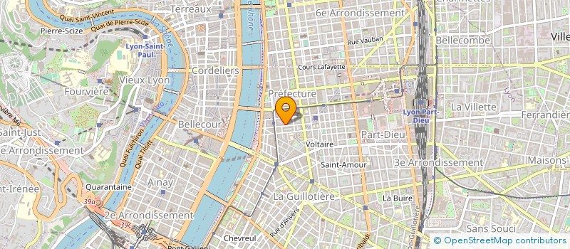 localisation de l'entreprise ASSIST'M COOPERATION & SERVICES AURA  LYON