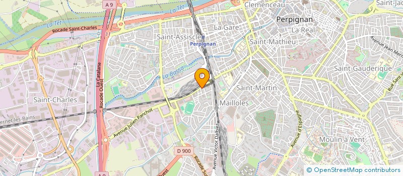 localisation de l'entreprise ASSIST MAINTENANCE INGENIERIE INFORMAT  PERPIGNAN