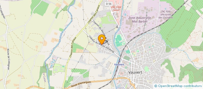 localisation de l'entreprise ASSIST'MI  VAUVERT