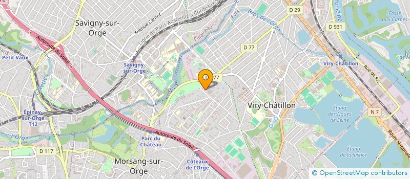 localisation de l'entreprise ASSIST PC à VIRY-CHATILLON