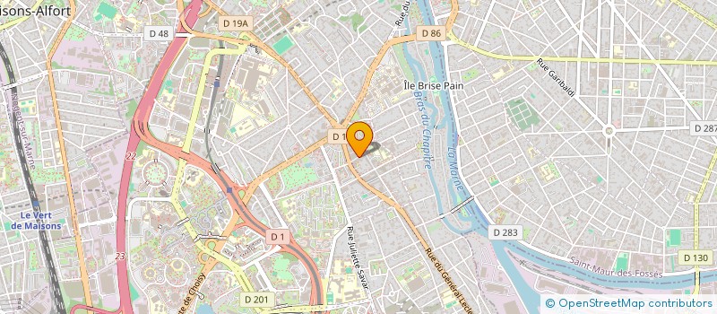 localisation de l'entreprise ASSIST SANTE INSERTION PERSON DIFFICULTE à CRETEIL