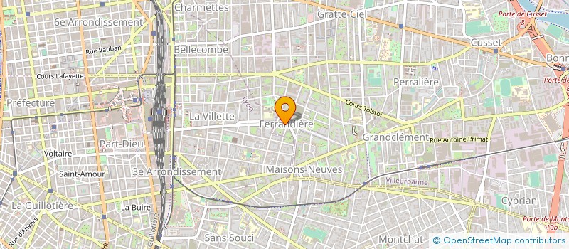 localisation de l'entreprise ASSIST TECHN COMMERCIALISATION  VILLEURBANNE