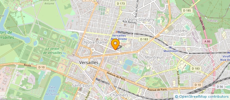 localisation de l'entreprise ASSISTADOMI à VERSAILLES