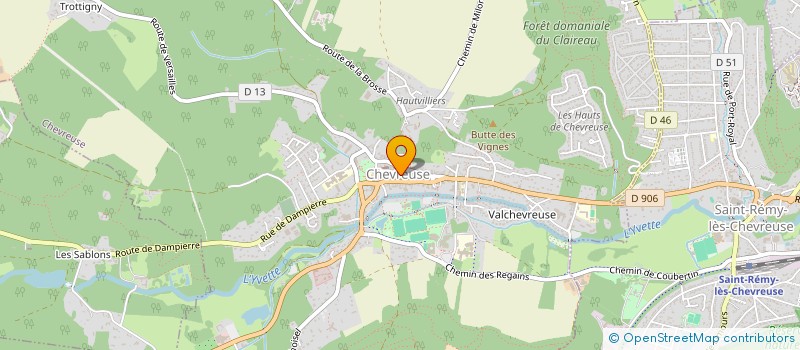 localisation de l'entreprise ASSISTANC'AIR à CHEVREUSE