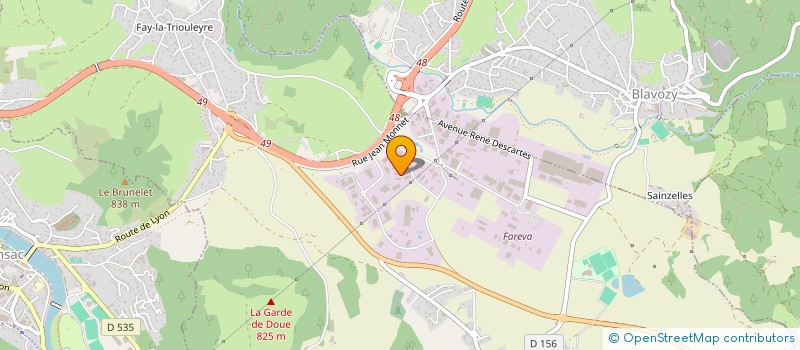 localisation de l'entreprise ASSISTANCE 24  SAINT-GERMAIN-LAPRADE