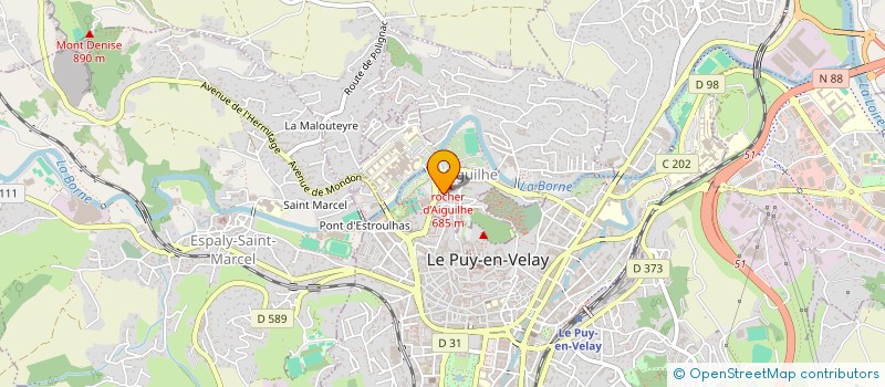 localisation de l'entreprise ASSISTANCE 43  AIGUILHE