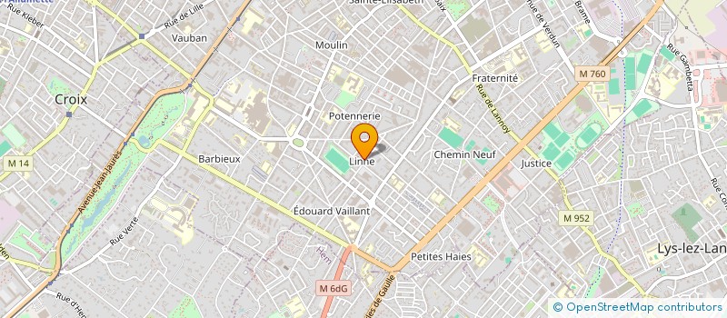 localisation de l'entreprise ASSISTANCE A DOMICILE  ROUBAIX