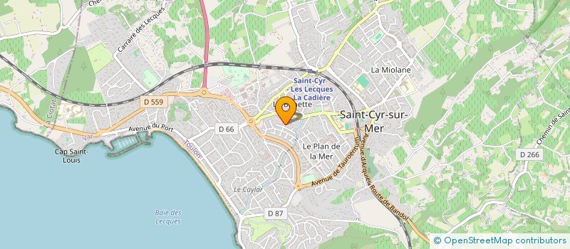 localisation de l'entreprise ASSISTANCE A L'ACCESSIBILITE PUBLIQUE ET PRIVEE à SAINT-CYR-SUR-MER