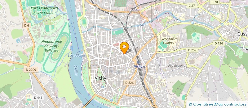 localisation de l'entreprise ASSISTANCE ADMINISTRATIVE A L'ARTISANAT à VICHY